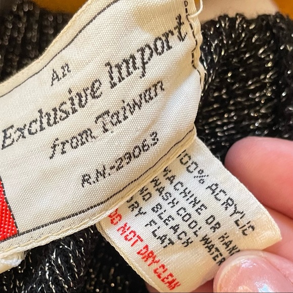 Vintage 70s Metallic Turtle Neck Sweater - Picture 5 of 5